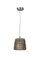 25239-CMP  Moy Single Pendant Champ, Chrome/champagne, IP44, G9 LED Included